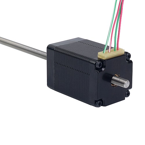 NEMA 11 Non-Captive Acme Linear Stepper Motor 1.0A 46mm Stack Screw Lead 0.635mm(0.025) Lead Length 250mm - 11N18S1004ED5-250RS | StepperOnline AU