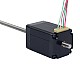 NEMA 11 Non-Captive Acme Linear Stepper Motor 1.0A 46mm Stack Screw Lead 0.635mm(0.025) Lead Length 250mm - 11N18S1004ED5-250RS | StepperOnline AU