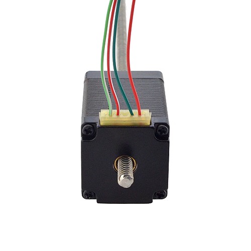 NEMA 11 Non-Captive Acme Linear Stepper Motor 1.0A 46mm Stack Screw Lead 5.08mm(0.2) Lead Length 200mm - 11N18S1004HD5-200RS | StepperOnline AU