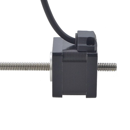 NEMA 14 Non-Captive Acme Linear Stepper Motor 1.5A 34mm Stack Screw Lead 2.54mm(0.1) Lead Length 200mm - 14N13S1504GF5-200RS | StepperOnline AU