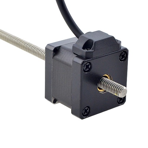 NEMA 14 Non-Captive Acme Linear Stepper Motor 1.5A 34mm Stack Screw Lead 2.54mm(0.1) Lead Length 200mm - 14N13S1504GF5-200RS | StepperOnline AU