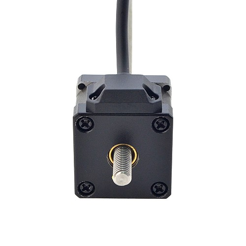 NEMA 14 Non-Captive Acme Linear Stepper Motor 1.5A 34mm Stack Screw Lead 2.54mm(0.1) Lead Length 200mm - 14N13S1504GF5-200RS | StepperOnline AU