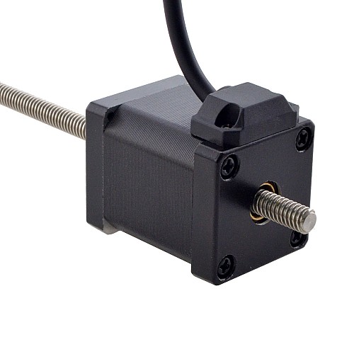 NEMA 14 Non-Captive Acme Linear Stepper Motor 1.5A 47mm Stack Screw Lead 2.54mm(0.1) Lead Length 200mm - 14N19S1504GF5-200RS | StepperOnline AU