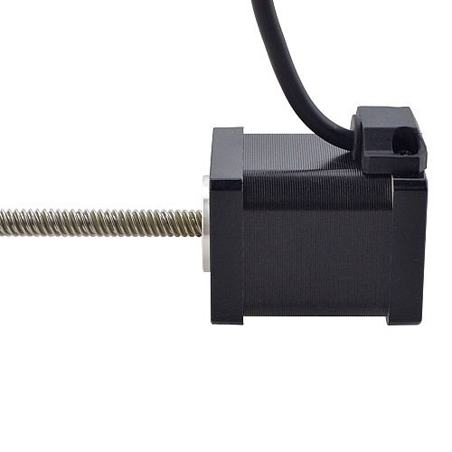 NEMA 14 Non-Captive Acme Linear Stepper Motor 1.5A 47mm Stack Screw Lead 6.35mm(0.25) Lead Length 200mm - 14N19S1504RF5-200RS | StepperOnline AU