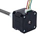 Nema 17 External 34mm Stack 0.4A Lead 4mm(0.15748) Length 100mm - 17E13S0404DB4-100RS | StepperOnline AU