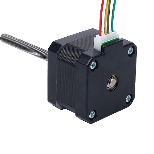 Nema 17 Non-captive 34mm Stack 0.4A Lead 2mm(0.07874) Length 100mm - 17N13S0404AF4-100RS | StepperOnline AU