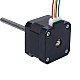 Nema 17 Non-captive 34mm Stack 0.4A Lead 2mm(0.07874) Length 100mm - 17N13S0404AF4-100RS | StepperOnline AU