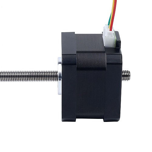 Nema 17 Non-captive 34mm Stack 0.4A Lead 2mm(0.07874) Length 150mm - 17N13S0404AF4-150RS | StepperOnline AU