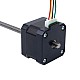 Nema 17 Non-captive 34mm Stack 0.4A Lead 2mm(0.07874) Length 150mm - 17N13S0404AF4-150RS | StepperOnline AU
