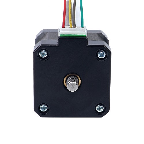 Nema 17 Non-captive 34mm Stack 0.84A Lead 2mm(0.07874) Length 200mm - 17N13S0844AF4-200RS | StepperOnline AU