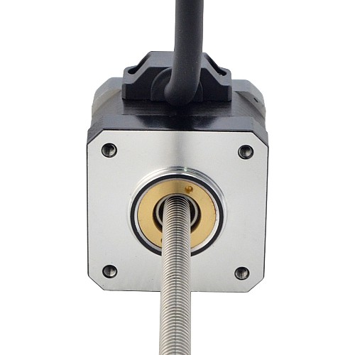 NEMA 17 Non-Captive Acme Linear Stepper Motor 1.5A 34mm Stack Screw Lead 1.27mm(0.05) Lead Length 200mm - 17N13S1504FF5-200RS | StepperOnline AU