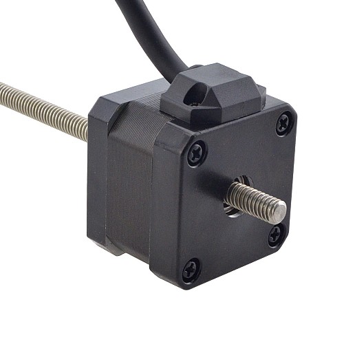 NEMA 17 Non-Captive Acme Linear Stepper Motor 1.5A 34mm Stack Screw Lead 2.54mm(0.1) Lead Length 200mm - 17N13S1504GF5-200RS | StepperOnline AU