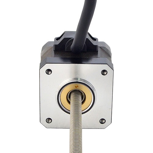 NEMA 17 Non-Captive Acme Linear Stepper Motor 1.5A 34mm Stack Screw Lead 2.54mm(0.1) Lead Length 200mm - 17N13S1504GF5-200RS | StepperOnline AU