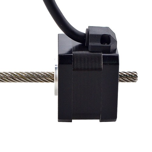 NEMA 17 Non-Captive Acme Linear Stepper Motor 1.5A 34mm Stack Screw Lead 25.4mm(1) Lead Length 200mm - 17N13S1504YF5-200RS | StepperOnline AU