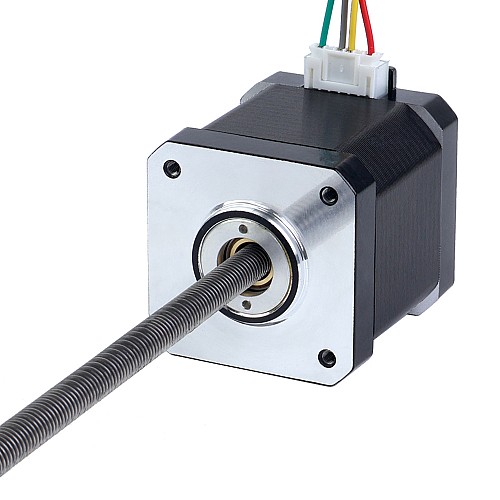 Nema 17 Non-captive 48mm Stack 1.68A Lead 2mm(0.07874) Length 200mm - 17N19S1684AF4-200RS | StepperOnline AU