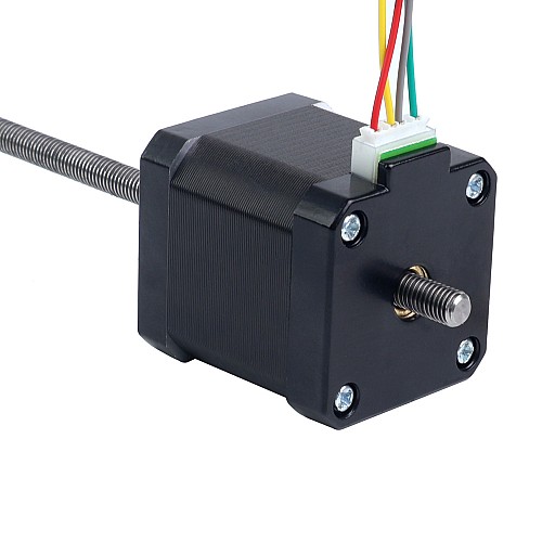 Nema 17 Non-captive 48mm Stack 1.68A Lead 2mm(0.07874) Length 200mm - 17N19S1684AF4-200RS | StepperOnline AU