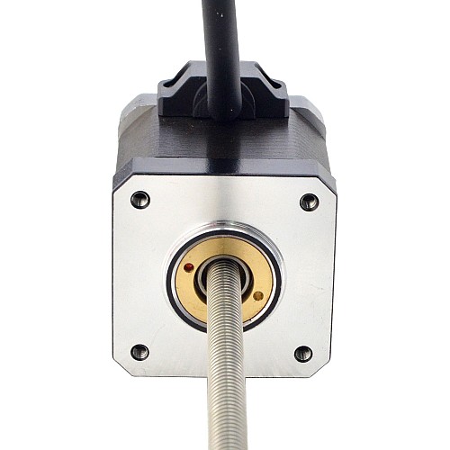 NEMA 17 Non-Captive Acme Linear Stepper Motor 2.5A 48mm Stack Screw Lead 1.27mm(0.05) Lead Length 200mm - 17N19S2504FF5-200RS | StepperOnline AU