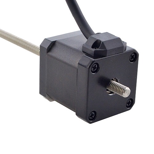 NEMA 17 Non-Captive Acme Linear Stepper Motor 2.5A 48mm Stack Screw Lead 2.54mm(0.1) Lead Length 200mm - 17N19S2504GF5-200RS | StepperOnline AU
