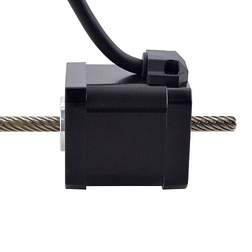 NEMA 17 Non-Captive Acme Linear Stepper Motor 2.5A 48mm Stack Screw Lead 25.4mm(1) Lead Length 200mm - 17N19S2504YF5-200RS | StepperOnline AU