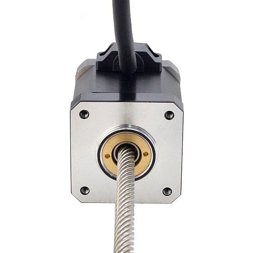 NEMA 17 Non-Captive Acme Linear Stepper Motor 2.5A 48mm Stack Screw Lead 25.4mm(1) Lead Length 200mm - 17N19S2504YF5-200RS | StepperOnline AU