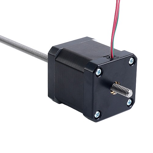 Nema 17 Non-captive 48mm Stack 2.6A Lead 2.4384mm(0.096") Length 250mm - 17N19S2604JE4-250RS | StepperOnline AU