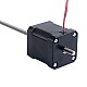 Nema 17 Non-captive 48mm Stack 2.6A Lead 2.4384mm(0.096") Length 250mm - 17N19S2604JE4-250RS | StepperOnline AU