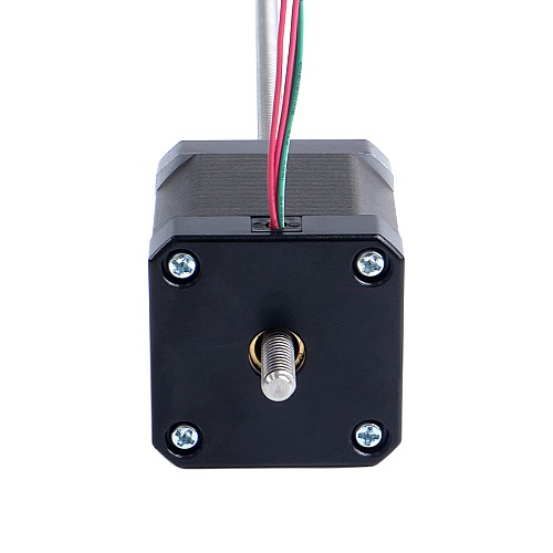 Nema 17 Non-captive 48mm Stack 2.6A Lead 2.4384mm(0.096") Length 250mm - 17N19S2604JE4-250RS | StepperOnline AU