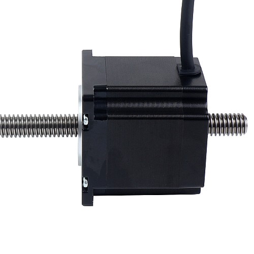 Nema 23 Non-captive 56mm Stack 2A Lead 2mm(0.07874) Length 355mm - 23N22S2004AJ4-355RS | StepperOnline AU