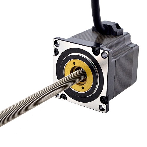NEMA 23 Non-Captive Acme Linear Stepper Motor 3.0A 56mm Stack Screw Lead 1.27mm(0.05) Lead Length 250mm - 23N22S3004FG5-250RS | StepperOnline AU