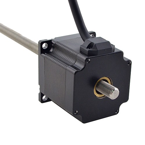 NEMA 23 Non-Captive Acme Linear Stepper Motor 3.0A 56mm Stack Screw Lead 5.08mm(0.2) Lead Length 250mm - 23N22S3004HG5-250RS | StepperOnline AU