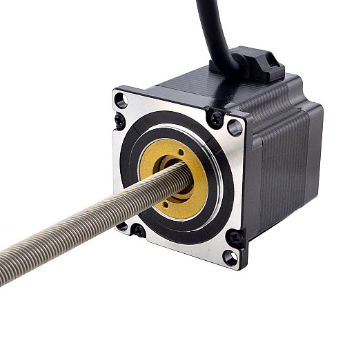 NEMA 23 Non-Captive Acme Linear Stepper Motor 3.0A 56mm Stack Screw Lead 10.16mm(0.4) Lead Length 250mm - 23N22S3004NG5-250RS | StepperOnline AU