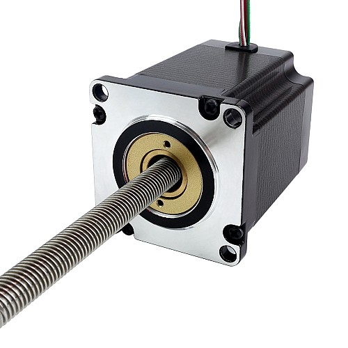 Nema 23 Non-captive 66mm Stack 2.5A Lead 5.08mm(0.2) Length 150mm - 23N26S2504HG5-150RS | StepperOnline AU