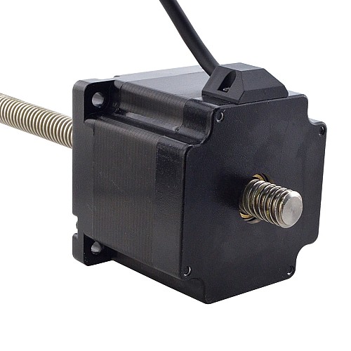 NEMA 34 Non-Captive Acme Linear Stepper Motor 5.5A 76mm Stack Screw Lead 6.35mm(0.25) Lead Length 300mm - 34N30S5504RK5-300RS | StepperOnline AU