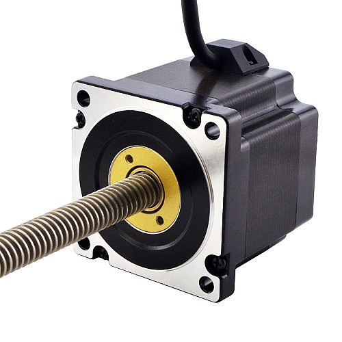 NEMA 34 Non-Captive Acme Linear Stepper Motor 5.5A 76mm Stack Screw Lead 6.35mm(0.25) Lead Length 300mm - 34N30S5504RK5-300RS | StepperOnline AU