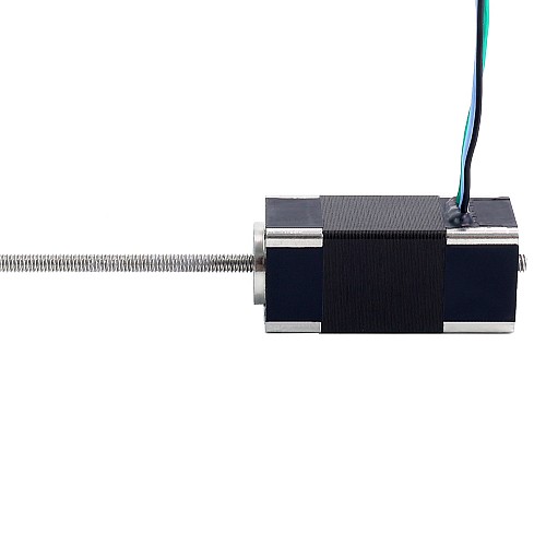Nema 6 	Non-Captive Linear Stepper Motor 0.3A 32mm Stack Screw Lead 1mm(0.03937) Lead Length 100mm - 6N13S0304SR7-100RS | StepperOnline AU