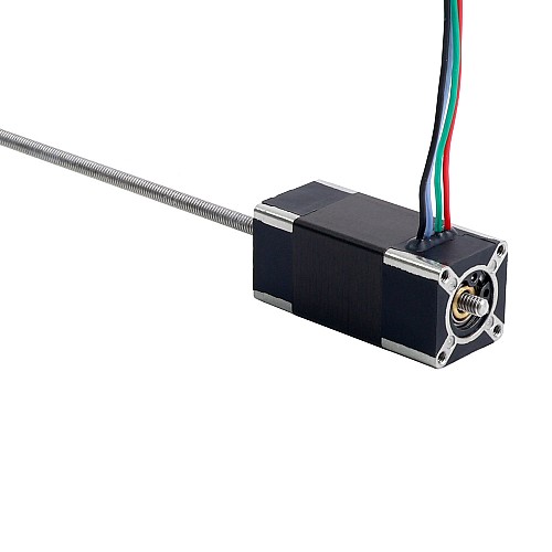 Nema 6 	Non-Captive Linear Stepper Motor 0.3A 32mm Stack Screw Lead 1mm(0.03937) Lead Length 100mm - 6N13S0304SR7-100RS | StepperOnline AU