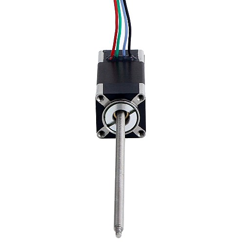 Nema 6 	Non-Captive Linear Stepper Motor 0.3A 32mm Stack Screw Lead 1mm(0.03937) Lead Length 100mm - 6N13S0304SR7-100RS | StepperOnline AU