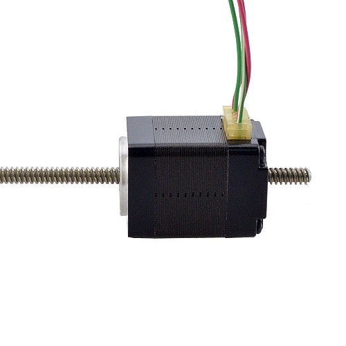 NEMA 8 Non-Captive Acme Linear Stepper Motor 0.5A 28.2mm StackScrew Lead 2mm(0.07874) Lead Length 150mm - 8N11S0504AC5-150RS | StepperOnline AU