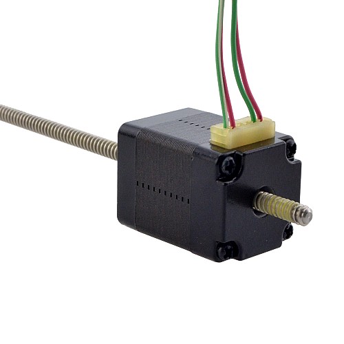 NEMA 8 Non-Captive Acme Linear Stepper Motor 0.5A 28.2mm Stack Screw Lead 1mm(0.03937) Lead Length 150mm - 8N11S0504SC5-150RS | StepperOnline AU