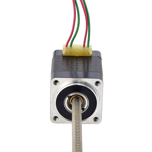NEMA 8 Non-Captive Acme Linear Stepper Motor 0.5A 28.2mm Stack Screw Lead 1mm(0.03937) Lead Length 150mm - 8N11S0504SC5-150RS | StepperOnline AU