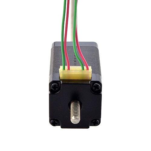 NEMA 8 Non-Captive Acme Linear Stepper Motor 0.5A 38.2mm Stack Screw Lead 2mm(0.07874) Lead Length 150mm - 8N15S0504AC5-150RS | StepperOnline AU
