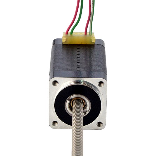 NEMA 8 Non-Captive Acme Linear Stepper Motor 0.5A 38.2mm Stack Screw Lead 2mm(0.07874) Lead Length 150mm - 8N15S0504AC5-150RS | StepperOnline AU
