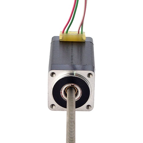 NEMA 8 Non-Captive Acme Linear Stepper Motor 0.5A 38.2mm Stack Screw Lead 4mm(0.1575) Lead Length 150mm - 8N15S0504DC5-150RS | StepperOnline AU