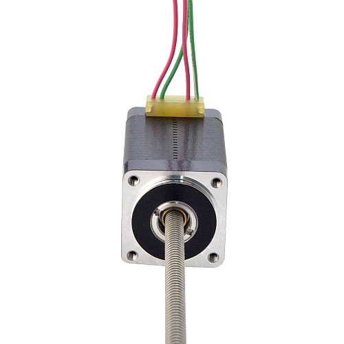 NEMA 8 Non-Captive Acme Linear Stepper Motor 0.5A 38.2mm Stack Screw Lead 1mm(0.03937) Lead Length 150mm - 8N15S0504SC5-150RS | StepperOnline AU