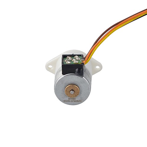 Φ15x22.5mm PM Stepper motor W/Gear Ratio 100:1 Spur gearbox - 15PM20L02-SG100 | StepperOnline AU