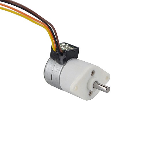 Φ15x22.5mm PM Stepper motor W/Gear Ratio 100:1 Spur gearbox - 15PM20L02-SG100 | StepperOnline AU