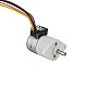 Φ15x22.5mm PM Stepper motor W/Gear Ratio 100:1 Spur gearbox - 15PM20L02-SG100 | StepperOnline AU