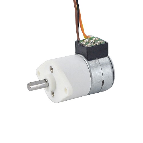 Φ15x22.5mm PM Stepper motor W/Gear Ratio 100:1 Spur gearbox - 15PM20L02-SG100 | StepperOnline AU