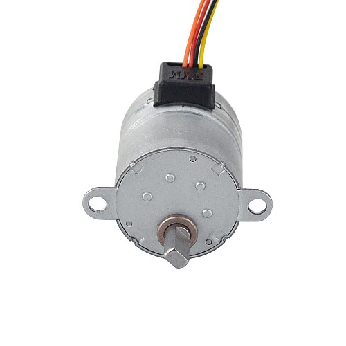 Φ25x30.5mm PM Stepper motor W/Gear Ratio 100:1 Spur gearbox - 25PM48L01-SG100 | StepperOnline AU