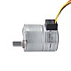 Φ25x30.5mm PM Stepper motor W/Gear Ratio 100:1 Spur gearbox - 25PM48L01-SG100 | StepperOnline AU